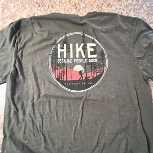 The Duck company Green Men's T-Shirt funny Hike hiking shirt